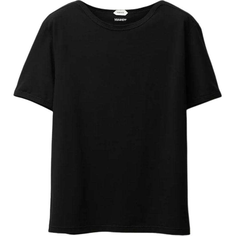 VERSACE Versace embroidered cotton-jersey T-shirt