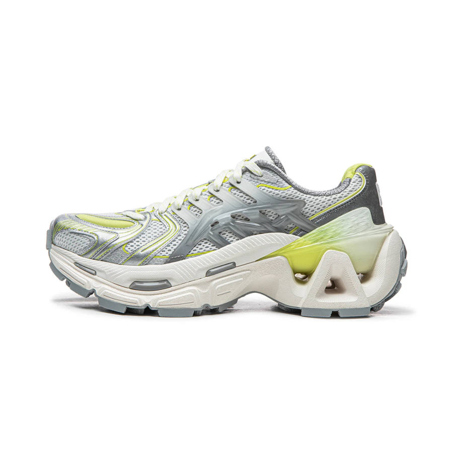Li-Ning Li Ning Furious Rider ACE 3 Abrasion Resistant Breathable Low top Chunky Sneakers Men's Gray Silver