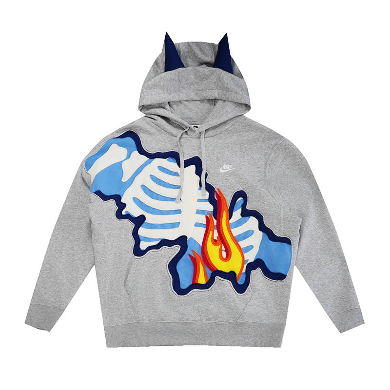 Nike Nike Sportswear Hoodie Unisex Gray Blue