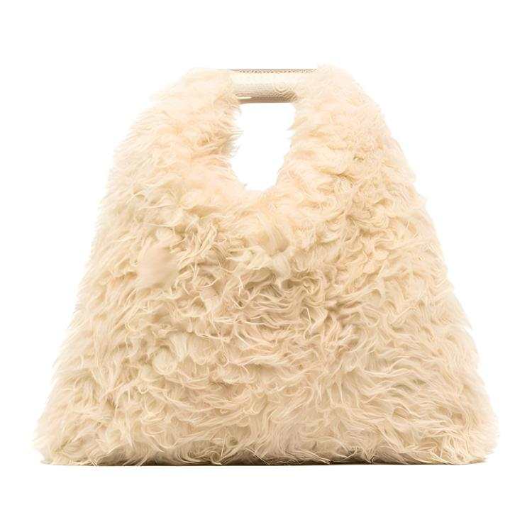 MM6 Maison Margiela Faux Fur Handbag Mini Women's Light Umber