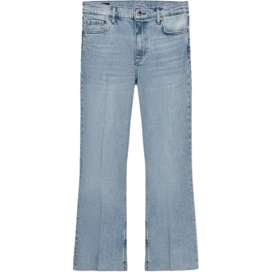 ZARA ZW Jeans Women's Light Blue Moderate Flared Pants