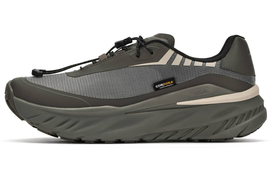Clarks ZephTrek Go Fabric Casual Shoes Men's Olive Green
