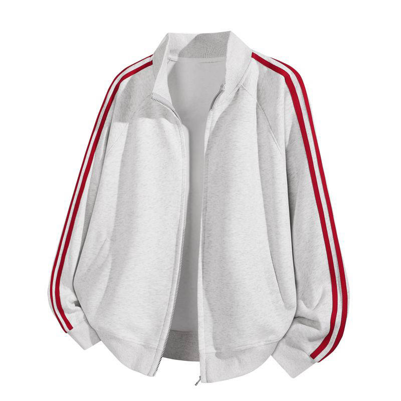 GWAF Sweatshirts Unisex Stand Collar Moderate Cardigan
