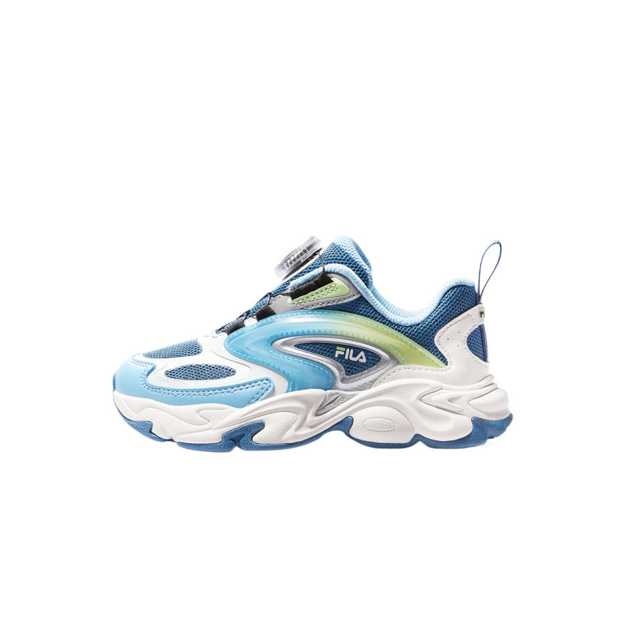 FILA KIDS Heritage FHT Synthetic Leather, Textile Slip Resistant Abrasion Resistant Low top Running Shoes