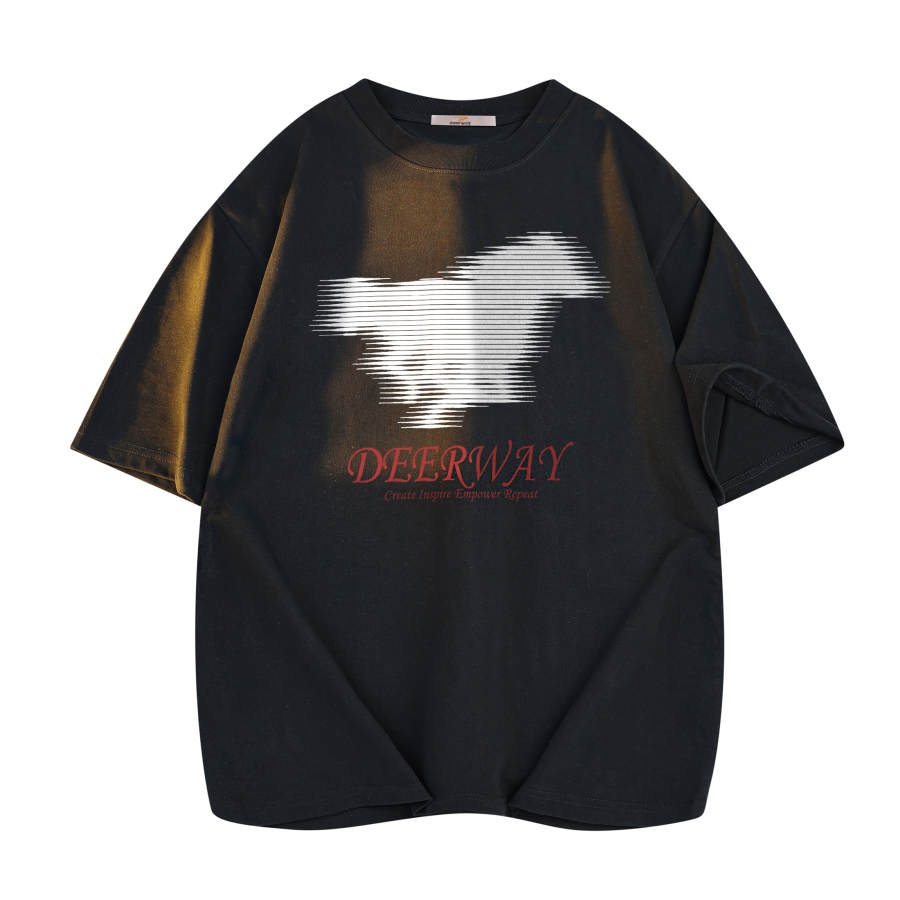 DEERWAY T Shirts Unisex Crew Neck Moderate Straight Fit