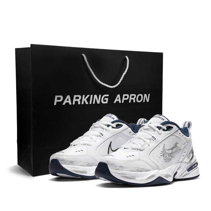 Nike Nike Air Monarch 4 Ink Shadow Swift Horse Mesh, Synthetic Leather, Leather Cushioning Abrasion Resistant Low top