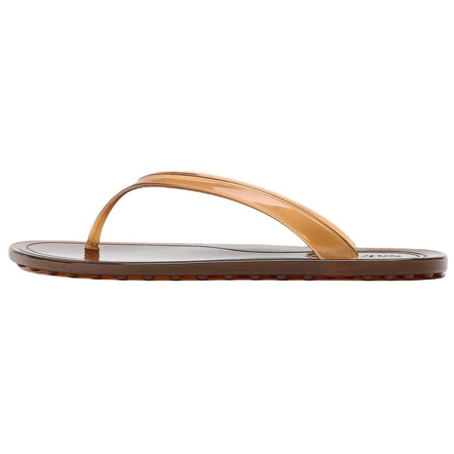 ZARA Abrasion Resistant Flip Flops Women's Brown