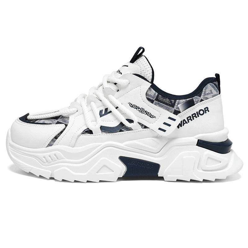 Warrior Height Increasing, Abrasion Resistant, Lightweight, And Breathable Low top Chunky Sneakers Men's