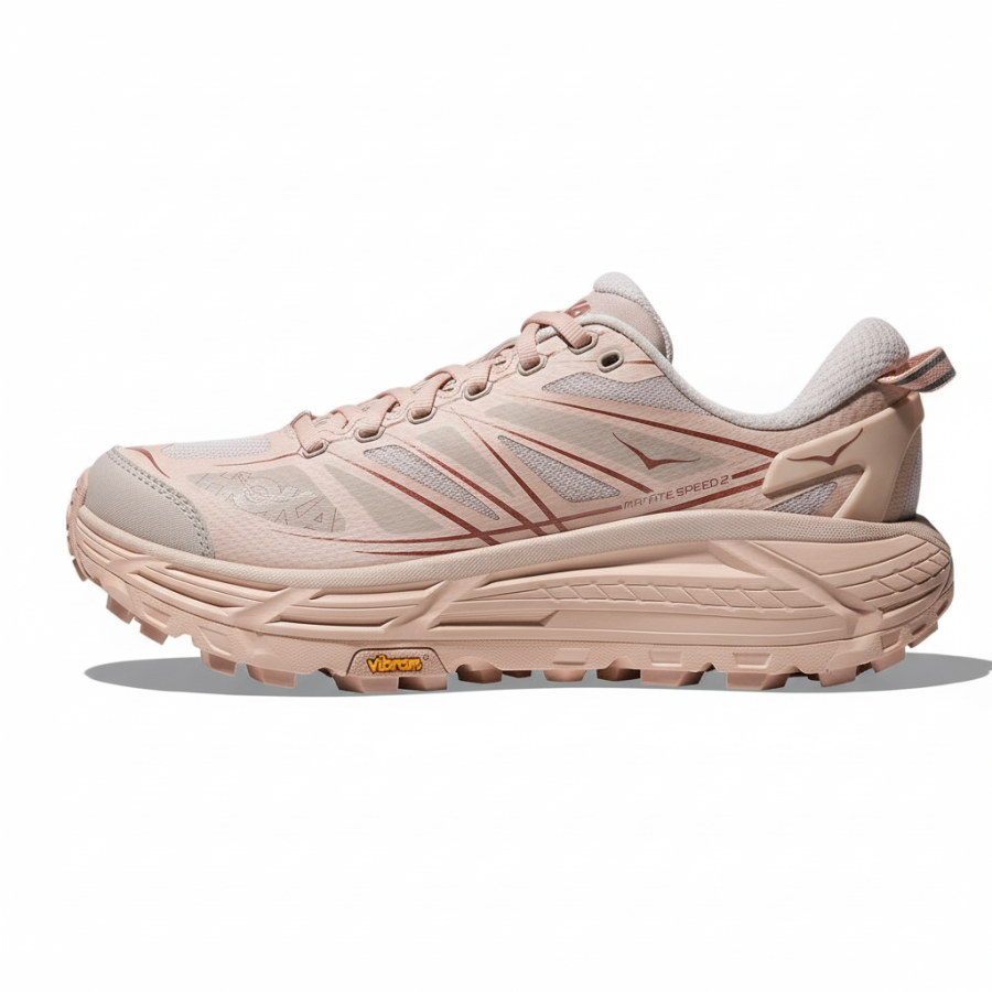 HOKA ONE ONE Mafate Speed 2 Trail Running Shoes Unisex Beech Wood White