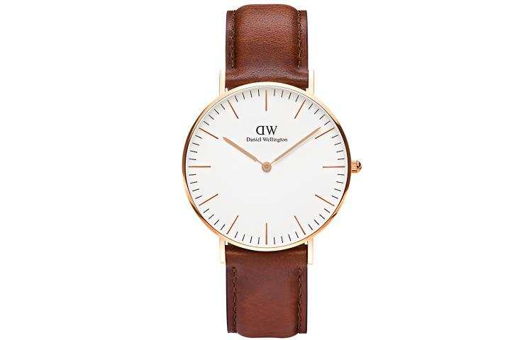 DW/DanielWellington Daniel Wellington CLASSIC Wrist Watches Quartz Movement Leather Strap 36mm White Dial Women's Watch