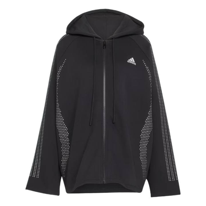 Adidas Adidas Sweatshirts Women's Black Hooded Moderate