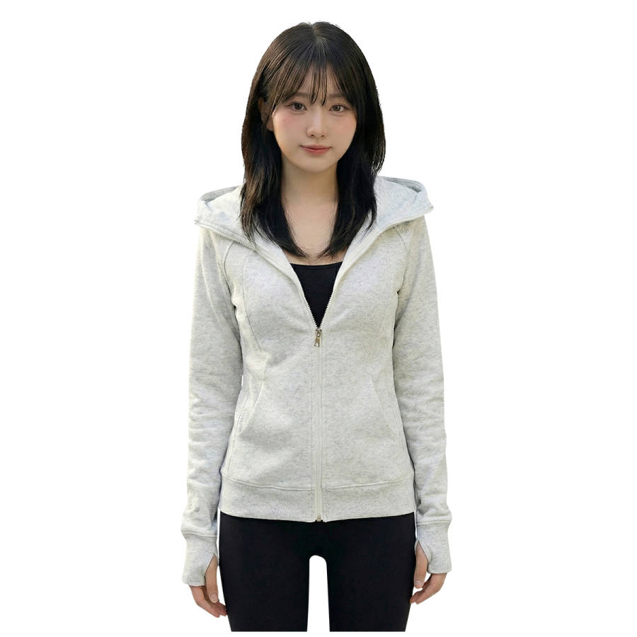 MIIOW Sweatshirts Women's Hooded Moderate Cardigan