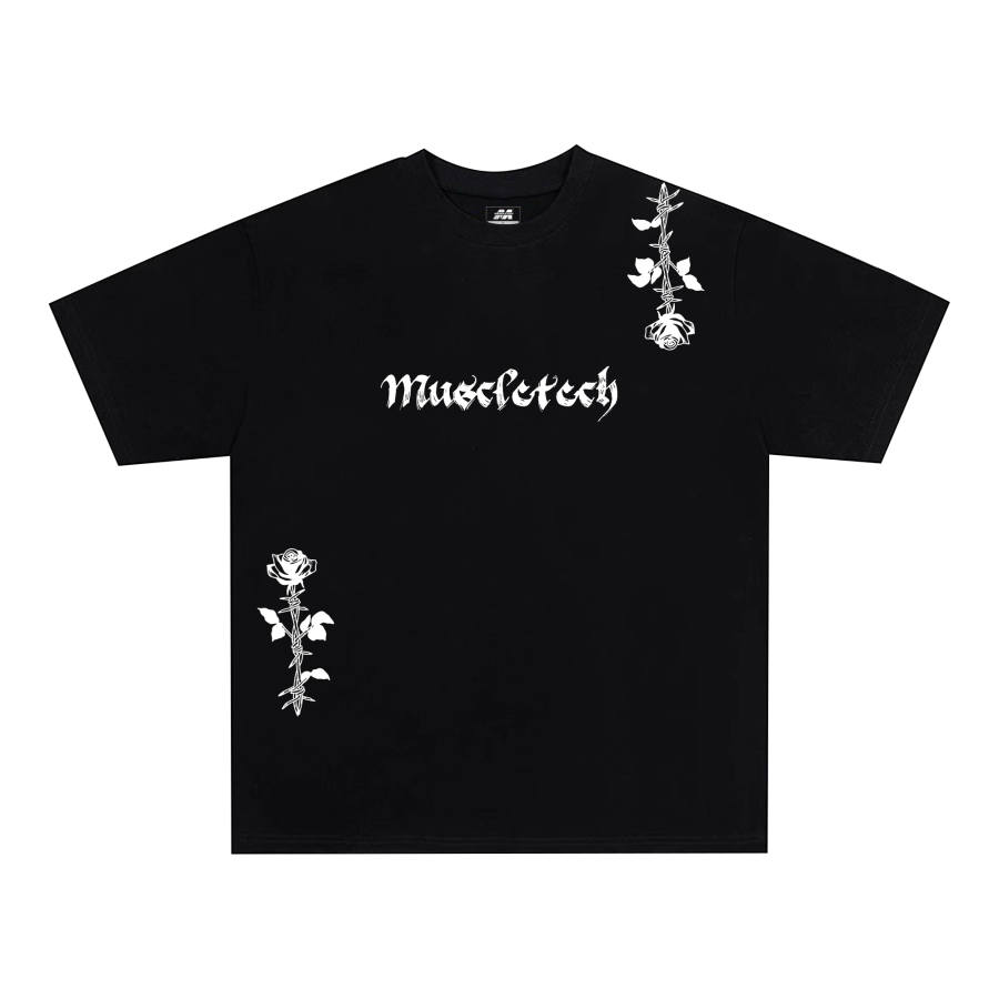 MUSCLETECH MUSCLETECH T Shirts Unisex Crew Neck Thin Straight Fit