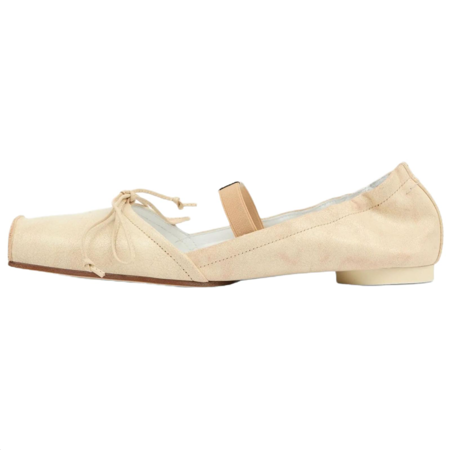 MM6 Maison Margiela Flat Mary Jane Shoes Women's Light Umber