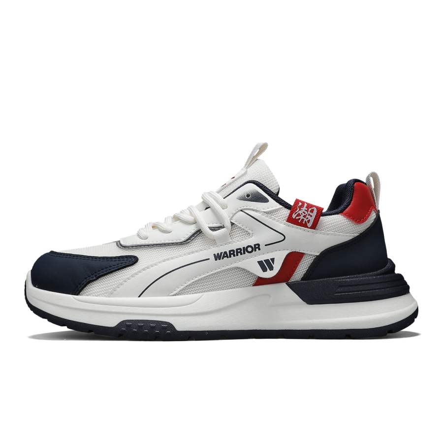 WARRIOR WARRIOR Chunky Sneakers Men's Low Top White Gray Blue