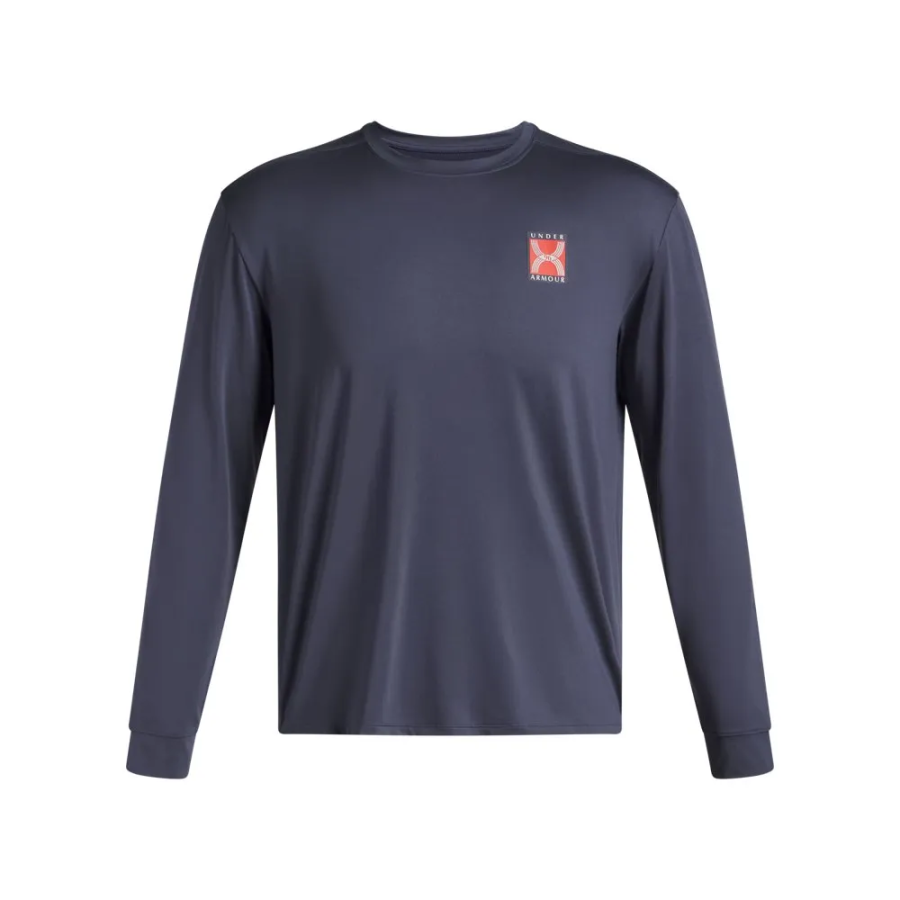Under Armour SS25 T Shirt Men's Downpour Gray/Quartz Gray