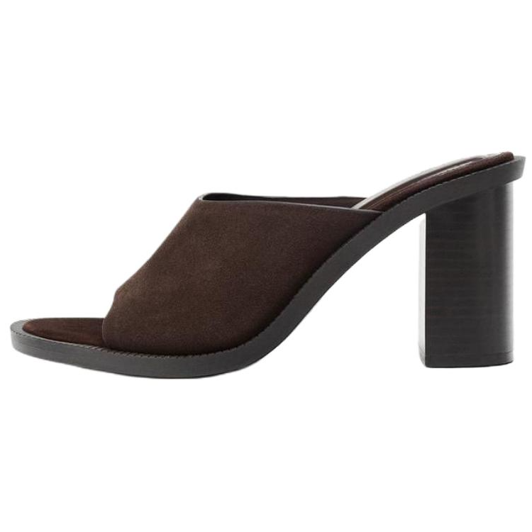 ZARA Slide Slippers Women's Brown