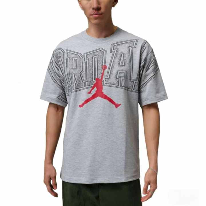 Jordan Jordan T Shirts Men's Gray Crew Neck Moderate