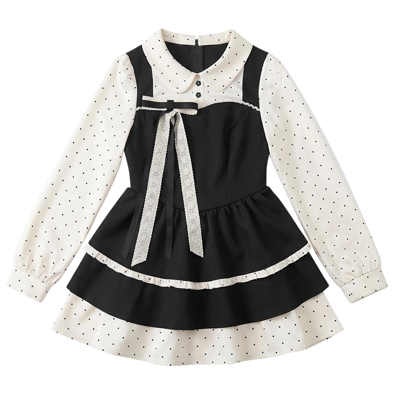 Fabric Pig Long Sleeved Dress Women's