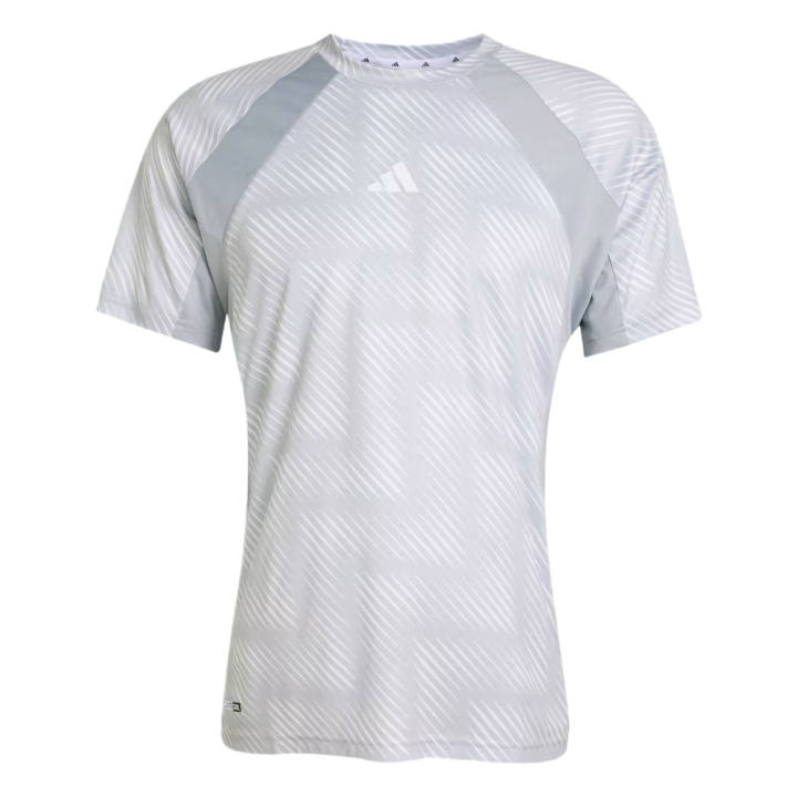 Adidas Adidas T Shirts Men's Halo Silver/Black Crew Neck