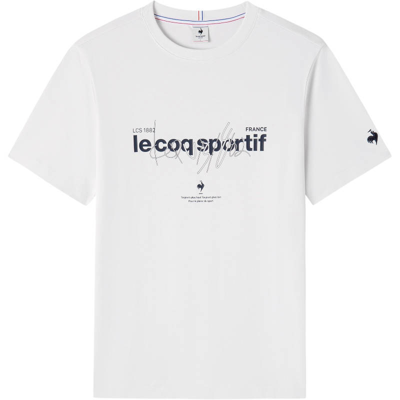 Le Coq Sportif T Shirts Men's Crew Neck Moderate