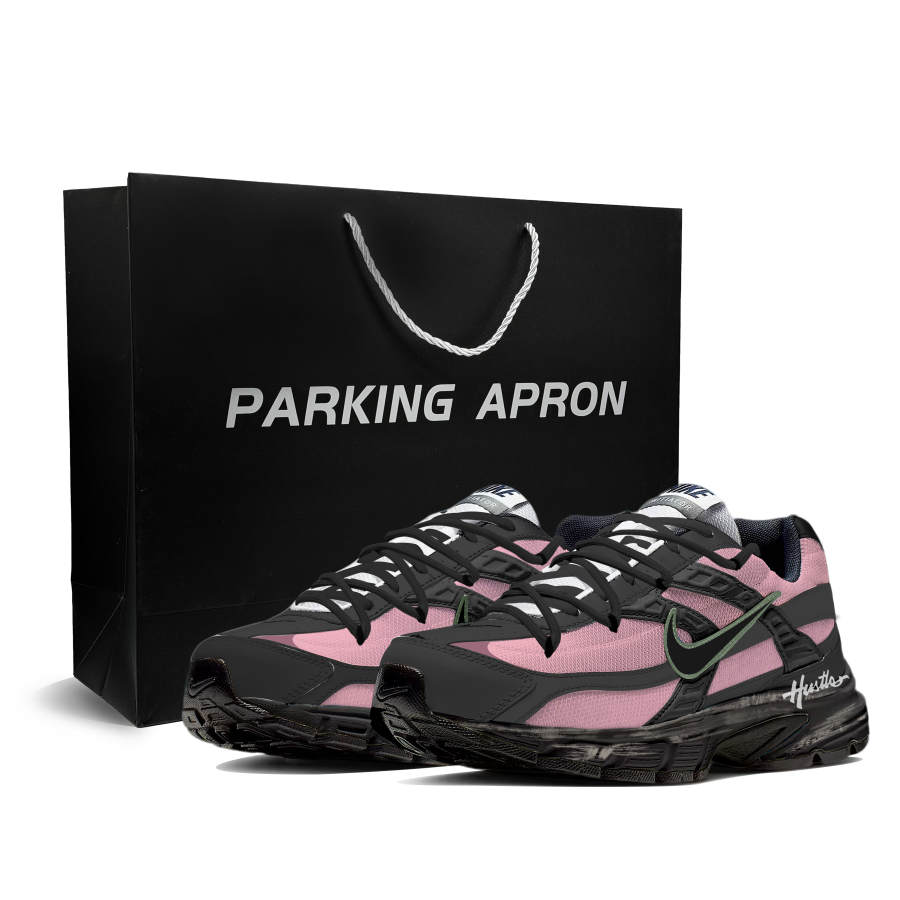 Nike Nike Initiator Cushioning Abrasion Resistant Slip Resistant Low top Casual Running Shoes Unisex Black Pink