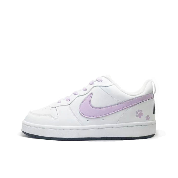 Nike Nike Court Borough White Moon Cute Print Synthetic Leather