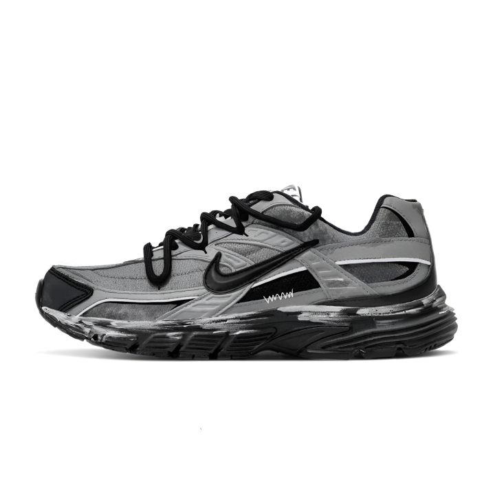 Nike Nike Initiator Fabric Cushioning Support Abrasion Resistant Low top Running Shoes Men's Black Gray