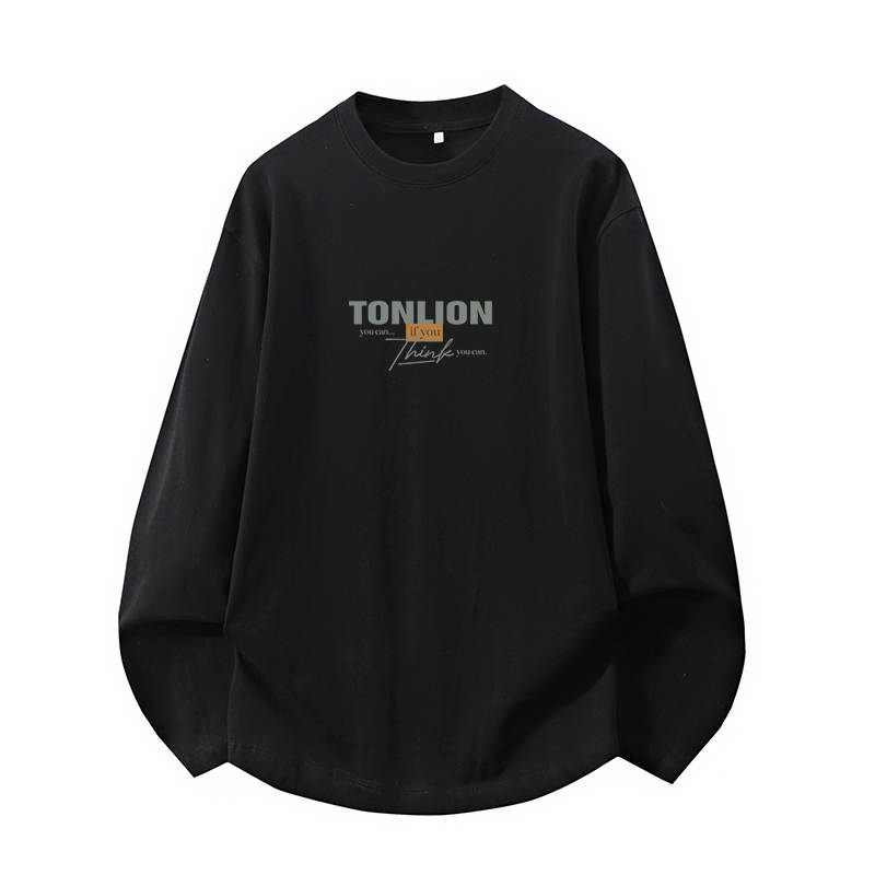 Tonlion T Shirts Unisex Crew Neck Moderate Straight Fit