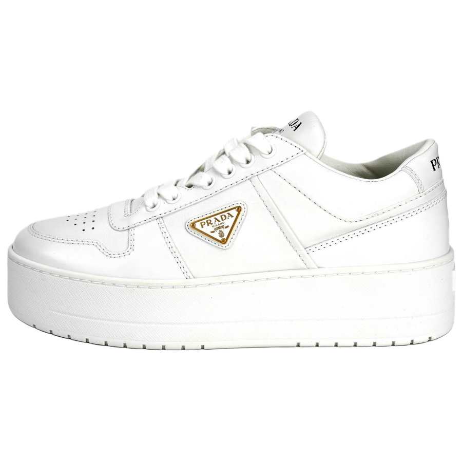PRADA PRADA Downtown Bold Low top Skateboard Shoes 5cm Women's White