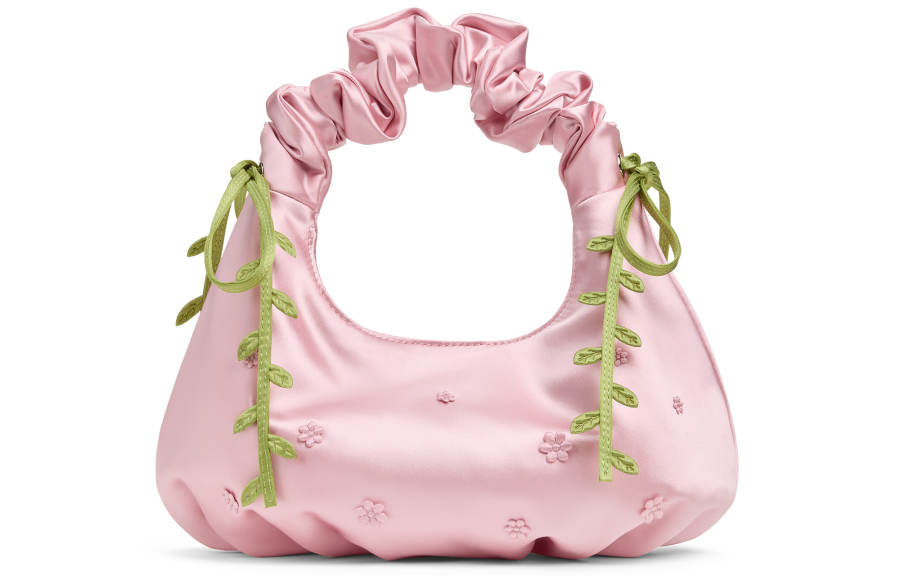CHARLES&KEITH Fabric Cloud Bag Handbag, Crossbody Bag Small Women's Pink