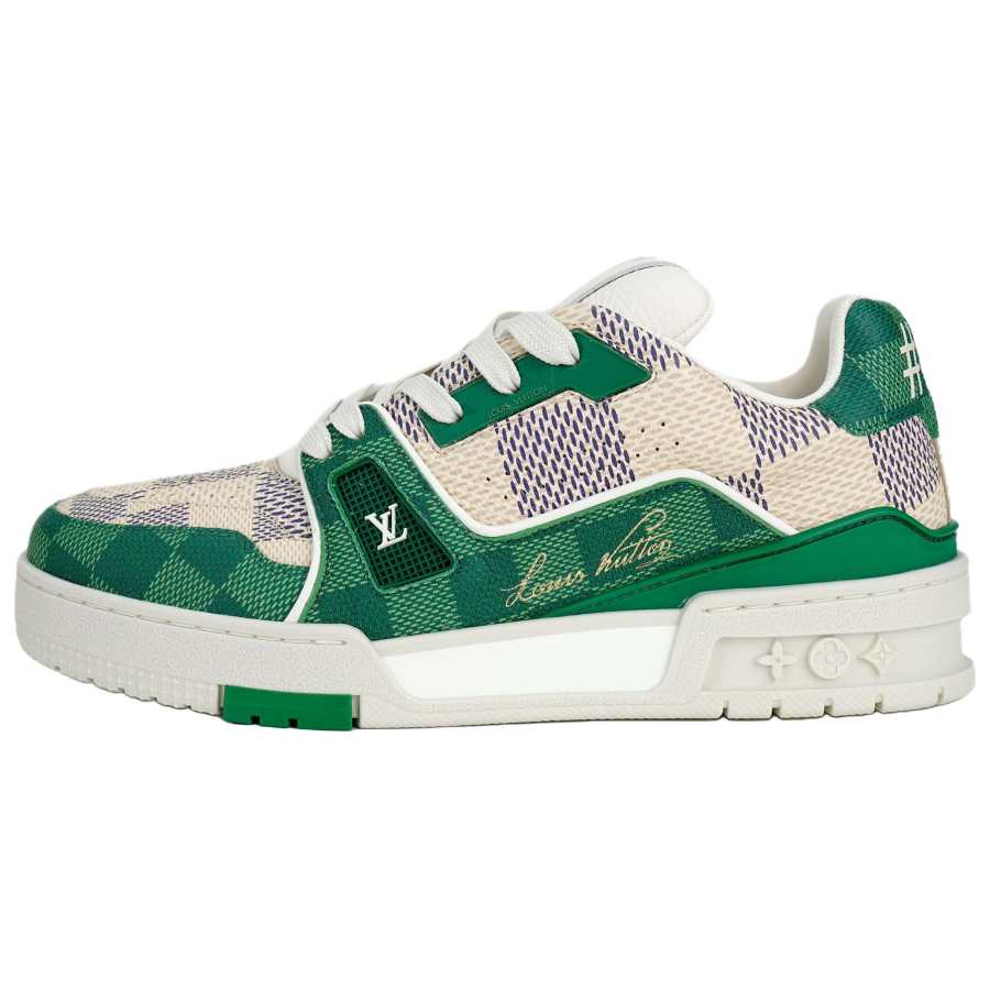 LOUIS VUITTON LOUIS VUITTON LV Trainer Damier White Green