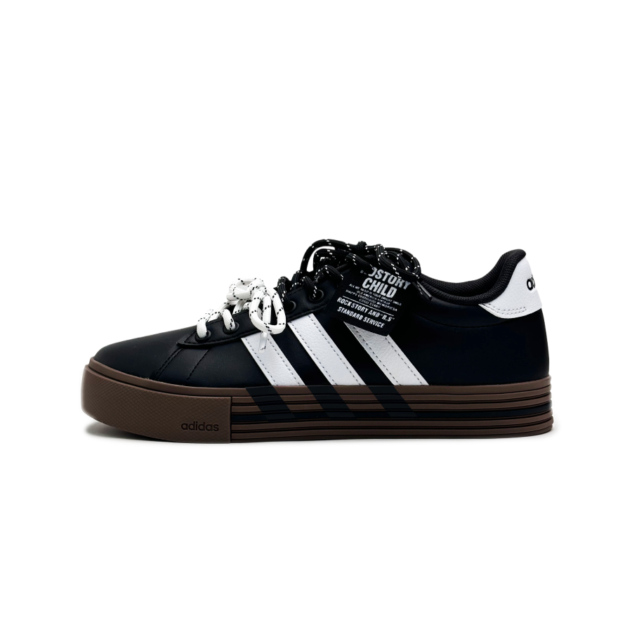 Adidas Adidas Daily 4.0 Synthetic Leather Abrasion Resistant Slip Resistant Low top Skateboard Shoes Unisex Black
