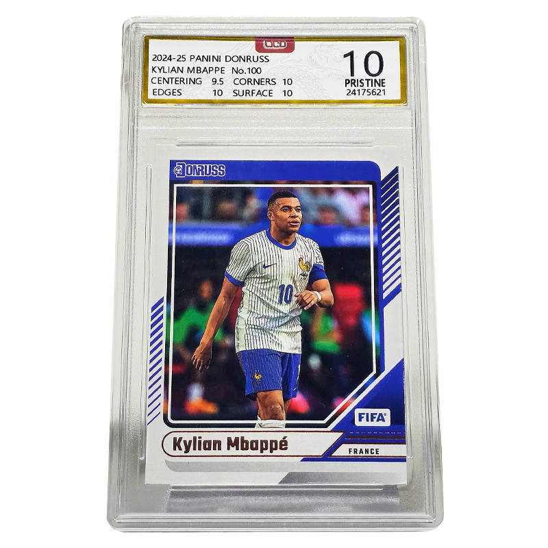 PANINI Donruss Mbappé Soccer Star Card 2024 Field Scale Figure Print Special Edition Graded Cards 1 Pc