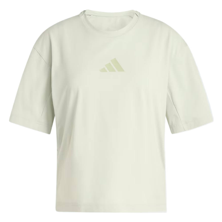 Adidas Adidas T Shirts Women's Halo Green Crew Neck Moderate