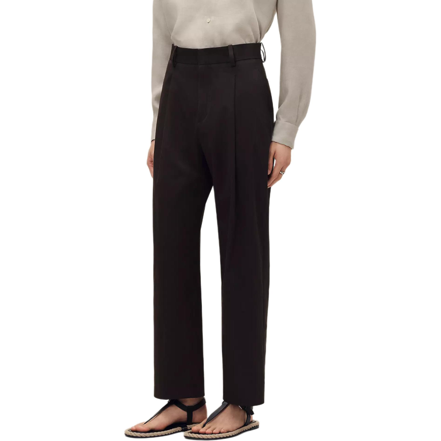 HERMES Casual Pants Men's Coffee Moderate Straight Fit Pants