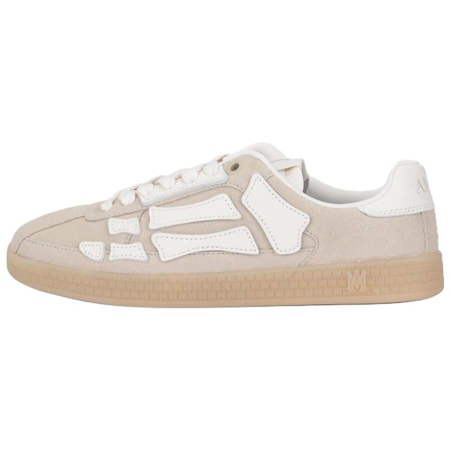 AMIRI PACIFIC Bones Leather, Suede Low top Skateboard Shoes Women's Beige