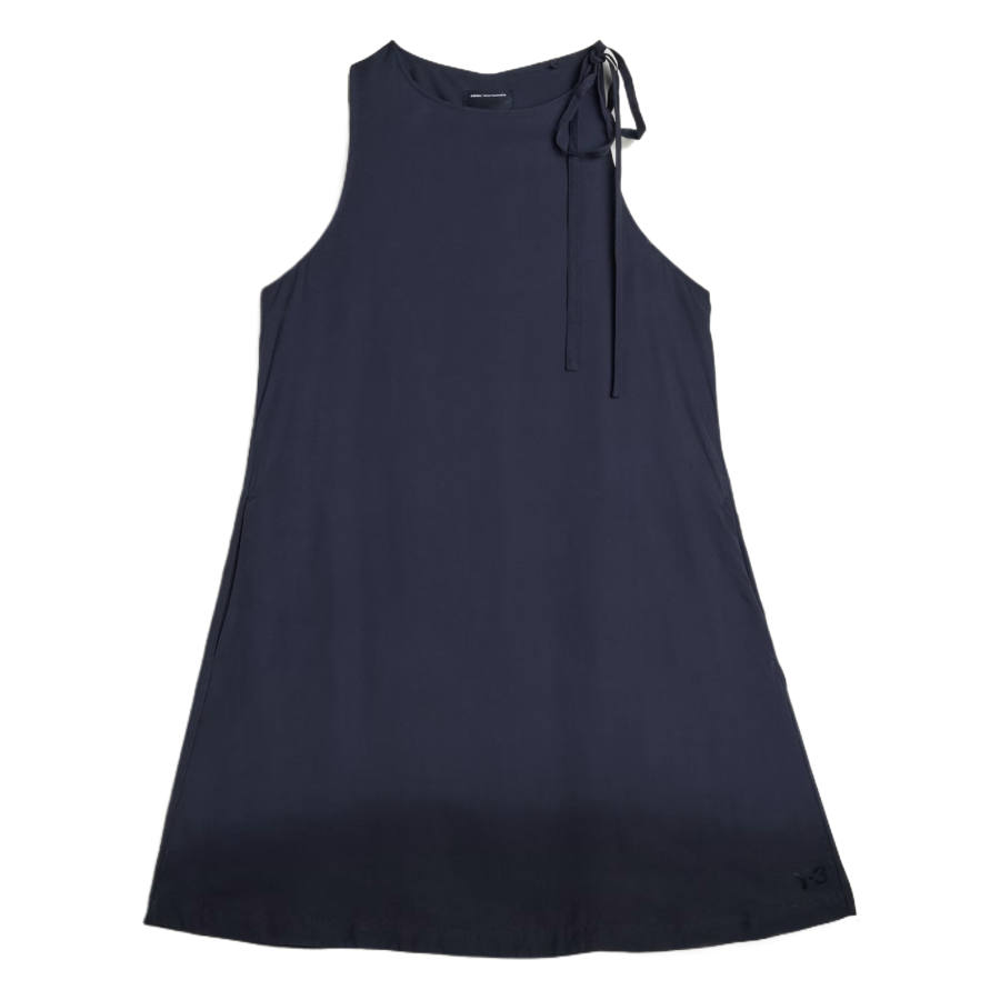 Y-3 Y 3 Sleeveless Dresses Women's Night Gray/Black Crew Neck Moderate Short