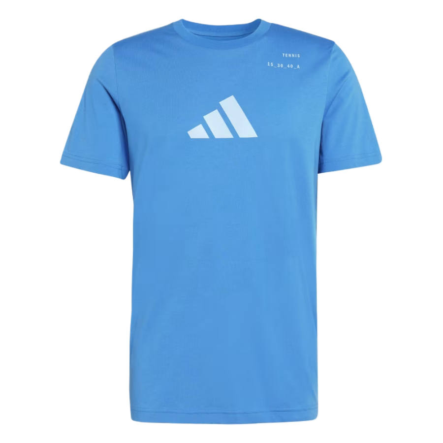 Adidas Adidas T Shirts Men's Bright Blue Crew Neck