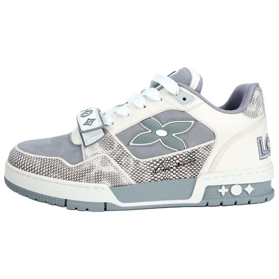 LOUIS VUITTON Trainer Low top Skateboard Shoes Men's Gray