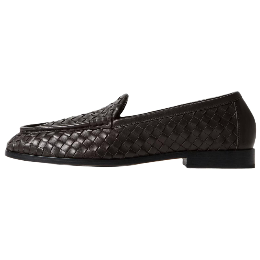 Bottega Veneta Silenzio Sheepskin Casual Shoes Women's Italian Brown
