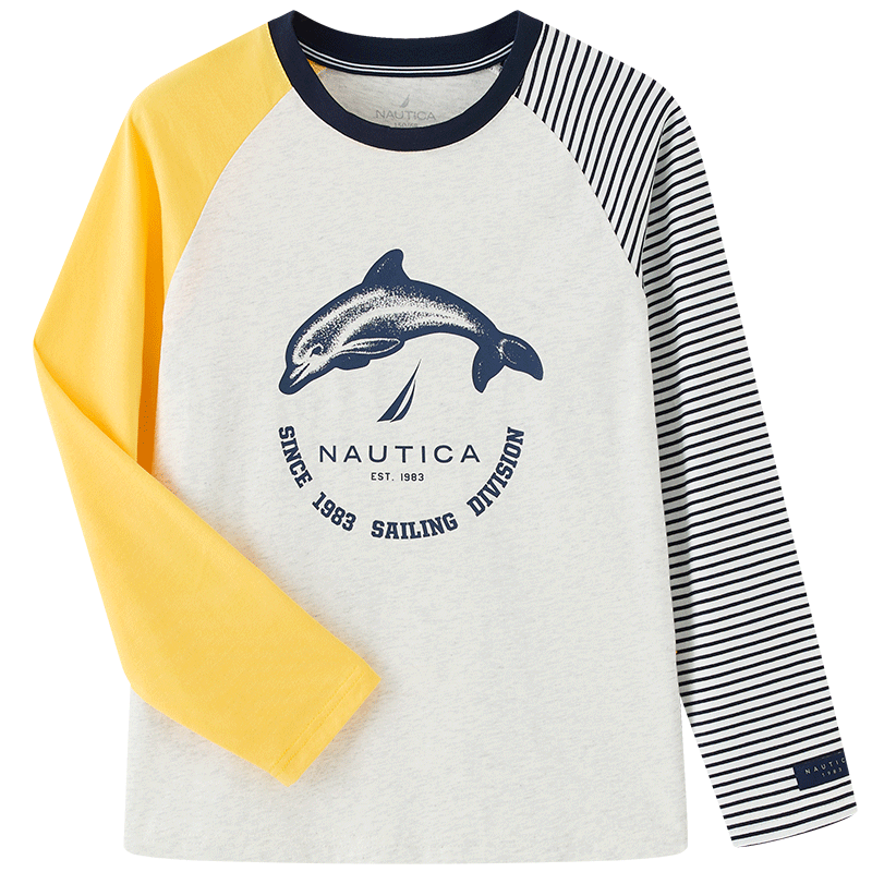 NAUTICA Kids' Apparel Long Sleeved T Shirt