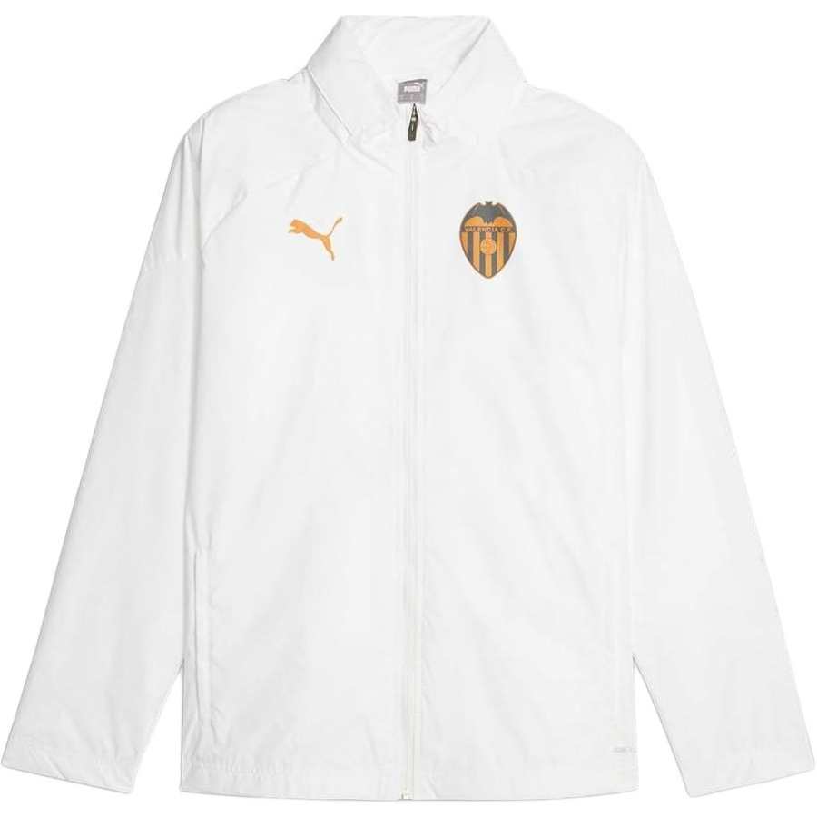 PUMA PUMA Jackets Men's White Glacier Gray Gray Lapel Moderate Other