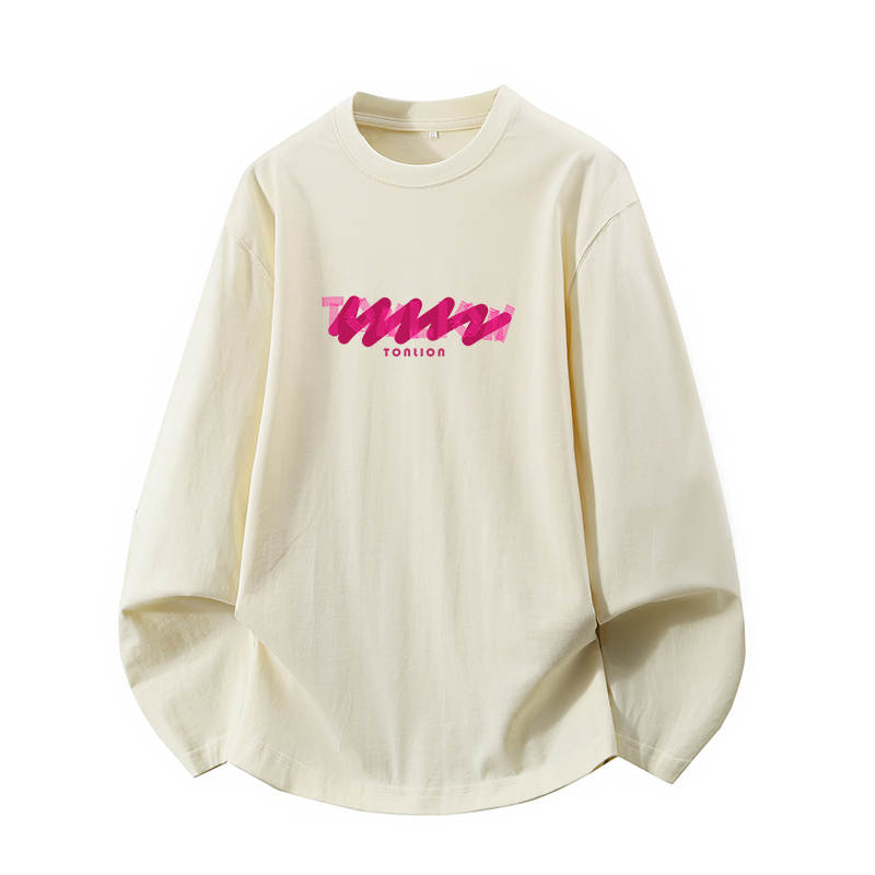 Tonlion T Shirts Unisex Crew Neck Moderate Straight Fit