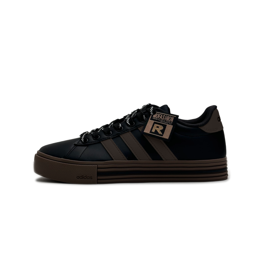 Adidas Adidas Daily 4.0 Synthetic Leather Abrasion Resistant Slip Resistant Low top Skateboard Shoes Unisex Black