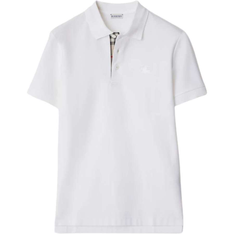 Burberry Polo Shirt Slim Fit Men's White