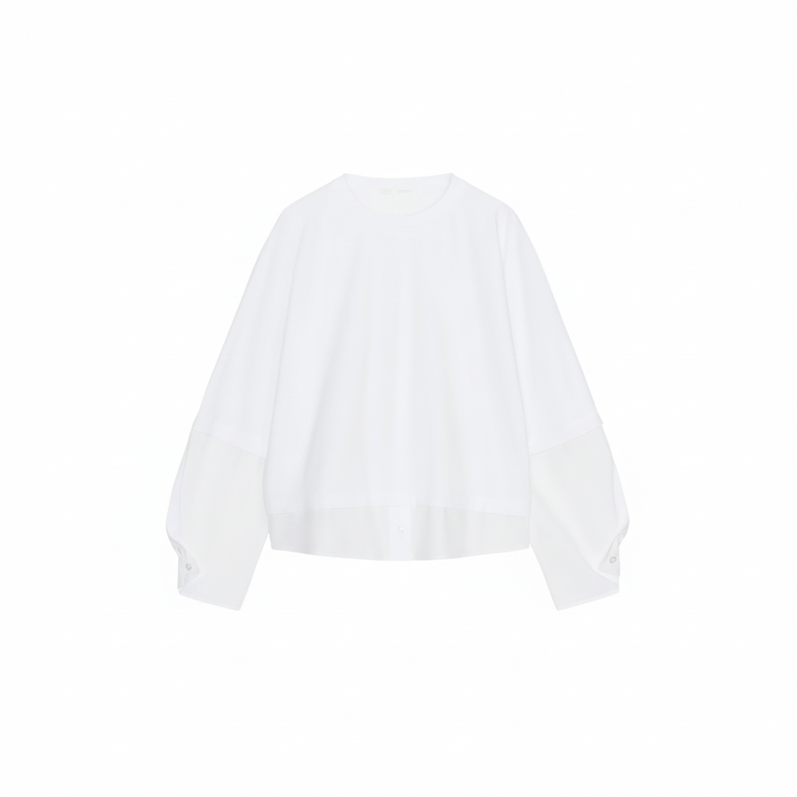ZARA T Shirts Women's White Crew Neck