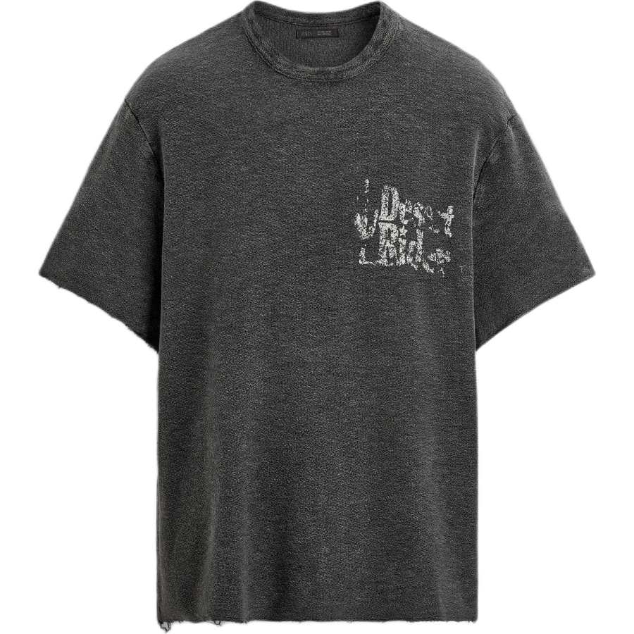ZARA T Shirts Men's Black Crew Neck
