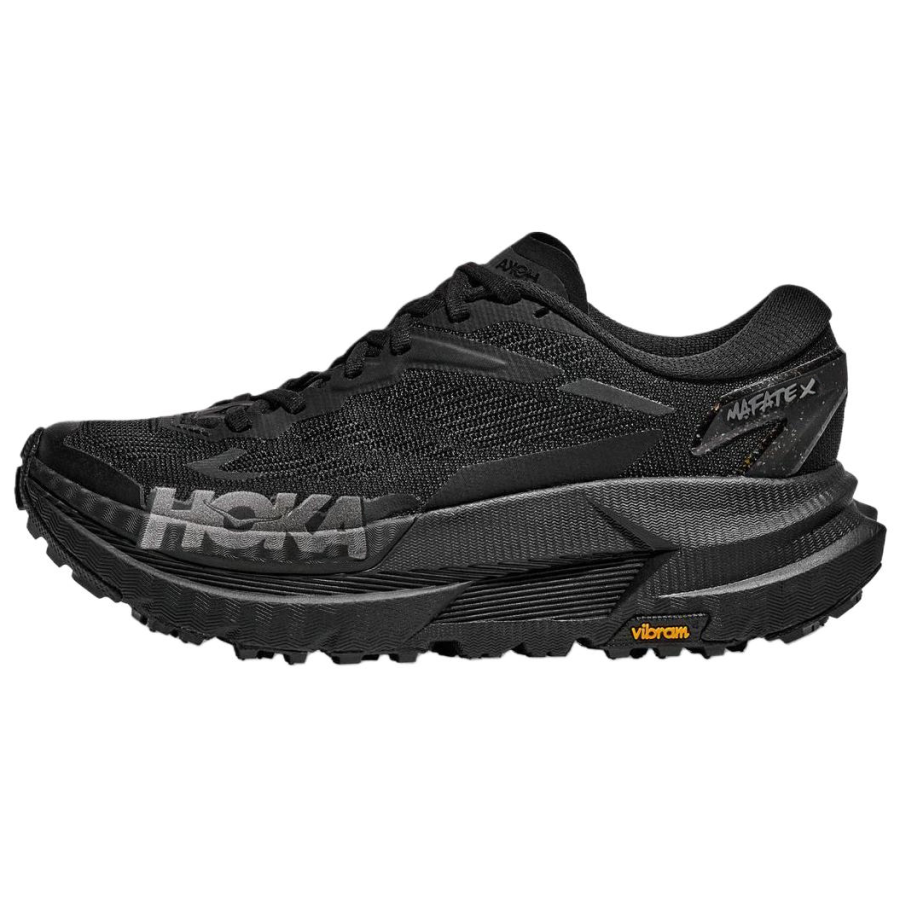 HOKA ONE ONE Mafate X Trail Running Shoes Unisex Black Gray