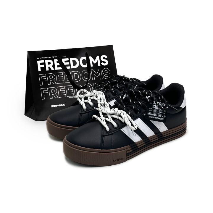 Adidas Adidas Daily 4.0 Synthetic Leather Low top Skateboard Shoes Unisex Black